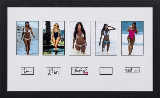 The Kardashian/Jenner Sisters Autographed Photograph Framed Display (PSA/DNA)
